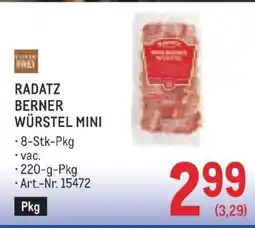 Metro RADATZ BERNER WÜRSTEL MINI Angebot