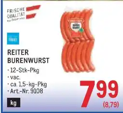 Metro Reiter Burenwurst Angebot