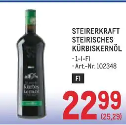 Metro STEIRERKRAFT STEIRISCHES KÜRBISKERNÖL Angebot