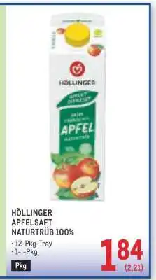 Metro HÖLLINGER APFELSAFT NATURTRÜB 100% Angebot