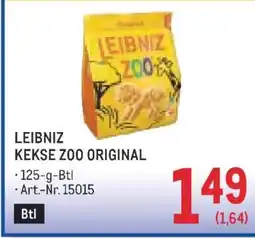 Metro LEIBNIZ KEKSE ZOO ORIGINAL Angebot