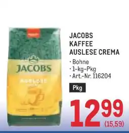 Metro Jacobs Kaffee Auslese Crema Angebot