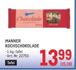 Metro MANNER KOCHSCHOKOLADE Angebot