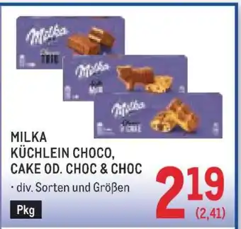 MILKA KÜCHLEIN CHOCO, CAKE OD. CHOC & CHOC