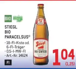 Metro Stiegl BIO Paracelsus Angebot