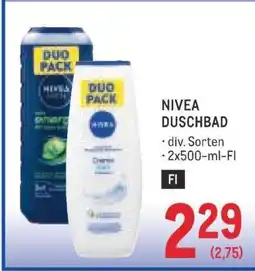 Metro NIVEA DUSCHBAD Angebot