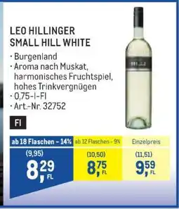 Metro LEO HILLINGER SMALL HILL WHITE Angebot