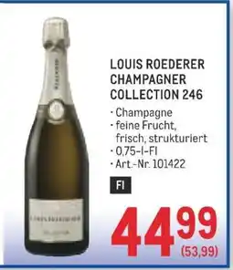 Metro LOUIS ROEDERER CHAMPAGNER COLLECTION 246 Angebot