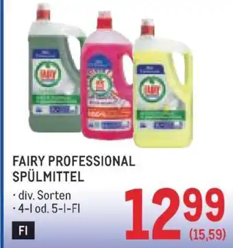 Metro FAIRY PROFESSIONAL SPÜLMITTEL Angebot