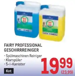 Metro FAIRY PROFESSIONAL GESCHIRRREINIGER Angebot