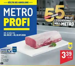Metro Schweine Karreerose Angebot