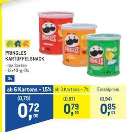 Metro PRINGLES KARTOFFELSNACK Angebot