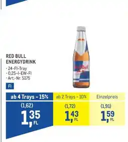 Metro Red Bull Angebot