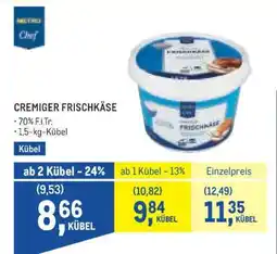 Metro CREMIGER FRISCHKÄSE Angebot