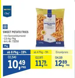 Metro Sweet Potato Fries Angebot