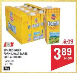 Metro SCHÄRDINGER FORMIL HALTBARES SCHLAGOBERS Angebot