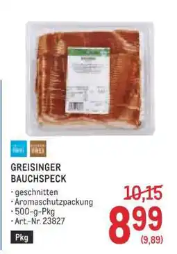 Metro Greisinger Bauchspeck Angebot