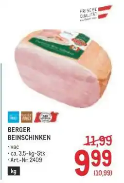 Metro Berger Beinschinken Angebot
