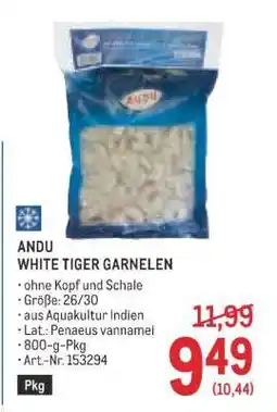 Metro ANDU WHITE TIGER GARNELEN Angebot