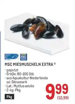 Metro MSC MIESMUSCHELN EXTRA Angebot
