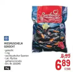 Metro MIESMUSCHELN GEKOCHT Angebot