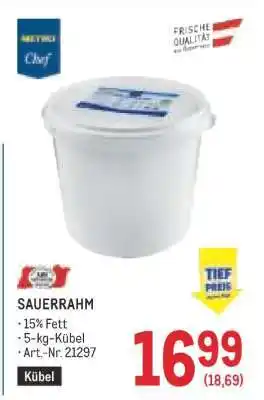 Metro SAUERRAHM Angebot
