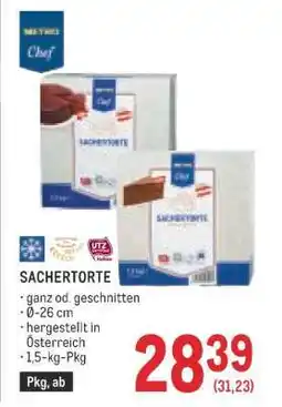 Metro Sachertorte Angebot
