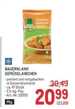 Metro Bauernland Gemüselaibchen Angebot