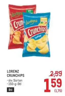 Metro Lorenz Crunchips Angebot