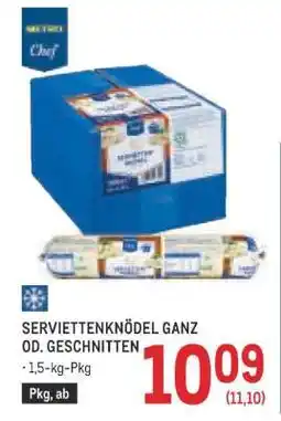 Metro SERVIETTENKNÖDEL GANZ OD. GESCHNITTEN Angebot