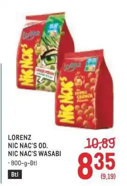Metro Lorenz Nic Nac's od. Nic Nac's Wasabi Angebot