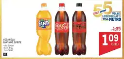 Metro Coca-Cola Fanta od. Sprite Angebot