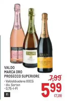 Metro VALDO MARCA ORO PROSECCO SUPERIORE Angebot