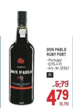Metro DON PABLO RUBY PORT Angebot