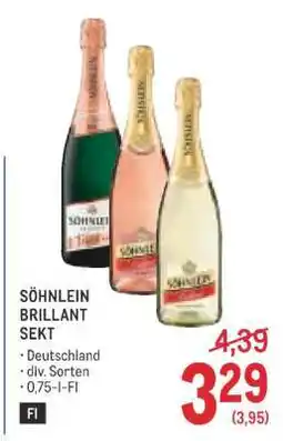 Metro Söhnlein Brillant Sekt Angebot