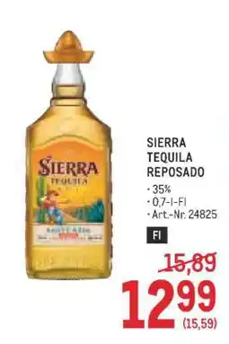Metro Sierra Tequila Reposado Angebot