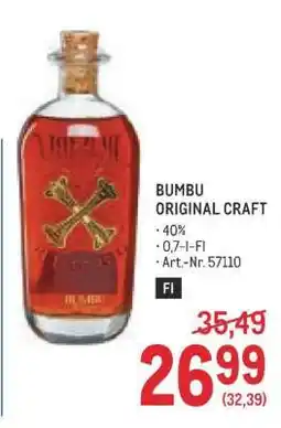 Metro BUMBU Angebot
