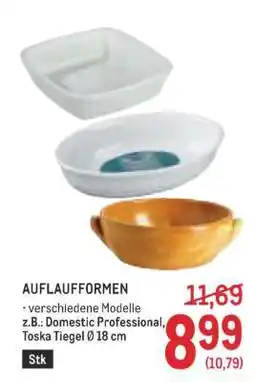 Metro AUFLAUFFORMEN Angebot