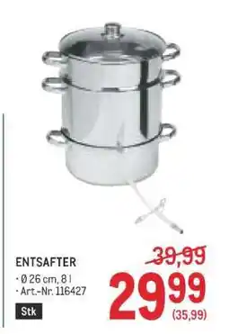 Metro Entsafter Angebot