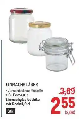 Metro Einmachgläser Angebot