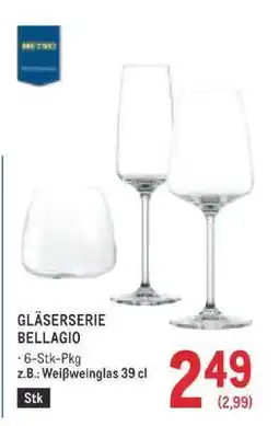 Metro Gläserserie Bellagio Angebot
