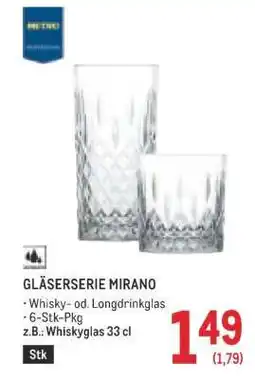Metro GLÄSERSERIE MIRANO Angebot