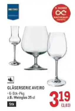 Metro GLÄSERSERIE AVEIRO Angebot