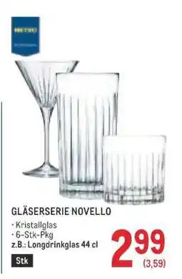 Metro GLÄSERSERIE NOVELLO Angebot