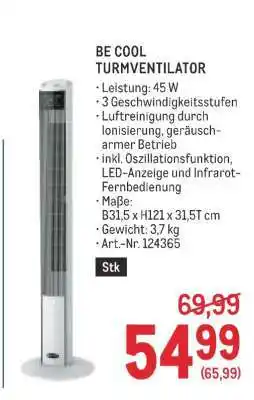 Metro BE COOL TURMVENTILATOR Angebot