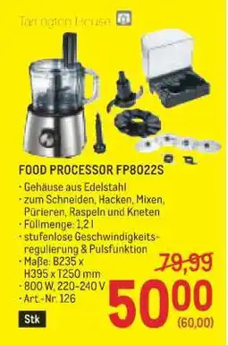 Metro FOOD PROCESSOR FP8022S Angebot
