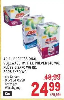 Metro ARIEL PROFESSIONAL VOLLWASCHMITTEL Angebot