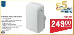 Metro MOBILES KLIMAGERÄT MAC 3524C Angebot