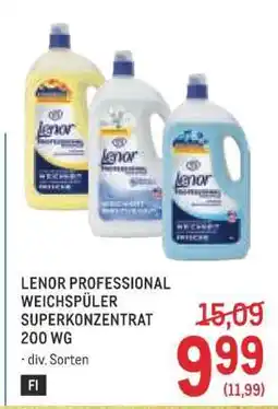 Metro LENOR PROFESSIONAL WEICHSPÜLER SUPERKONZENTRAT 200 WG Angebot
