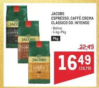 Metro JACOBS ESPRESSO, CAFFÉ CREMA CLASSICO OD. INTENSO Angebot